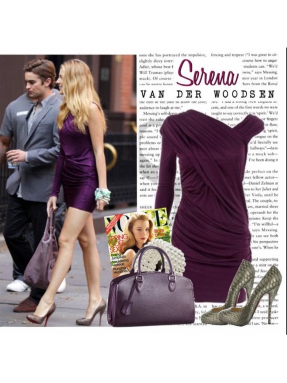 $590 Alexander Wang Asymmetrical purple goddess dress 8 - Picture 4 of 10